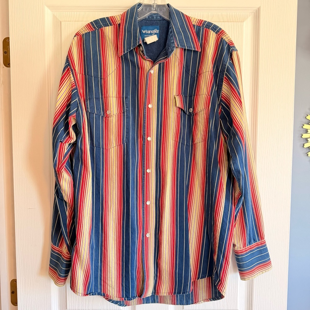 VINTAGE 90s Wrangler Pearlsnap